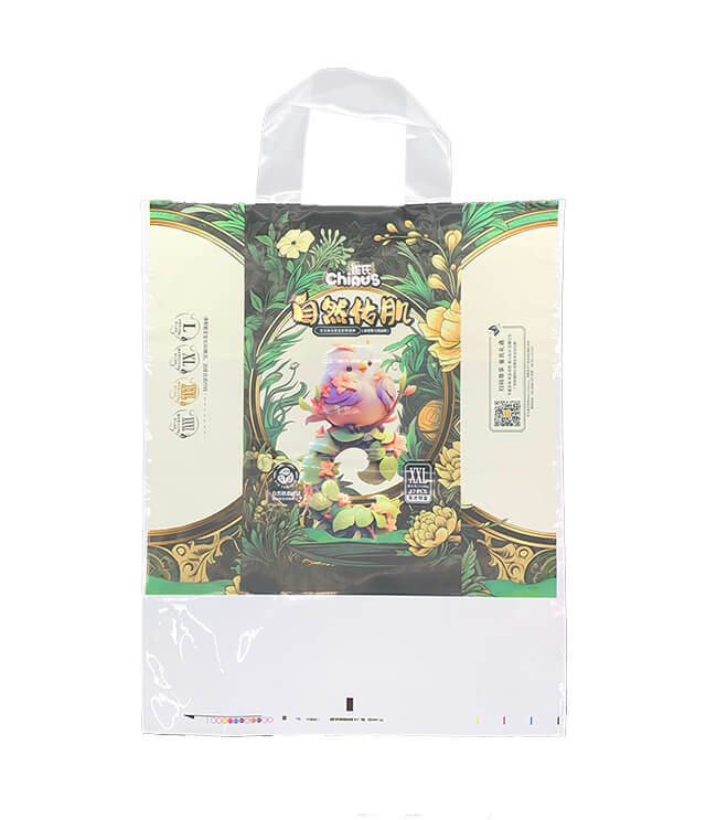 Silver-embossed Chinese-style bag baby diapers